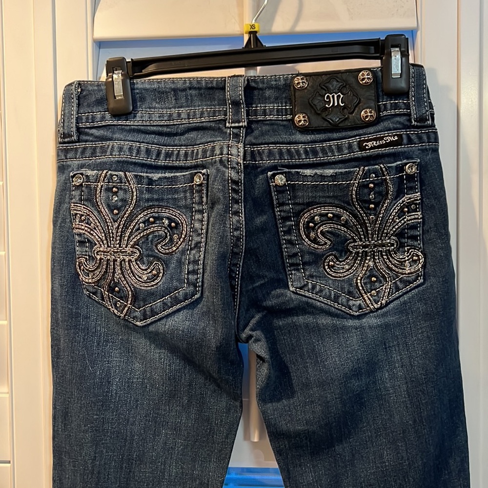 Miss Me Womens boot cut embellished jeans